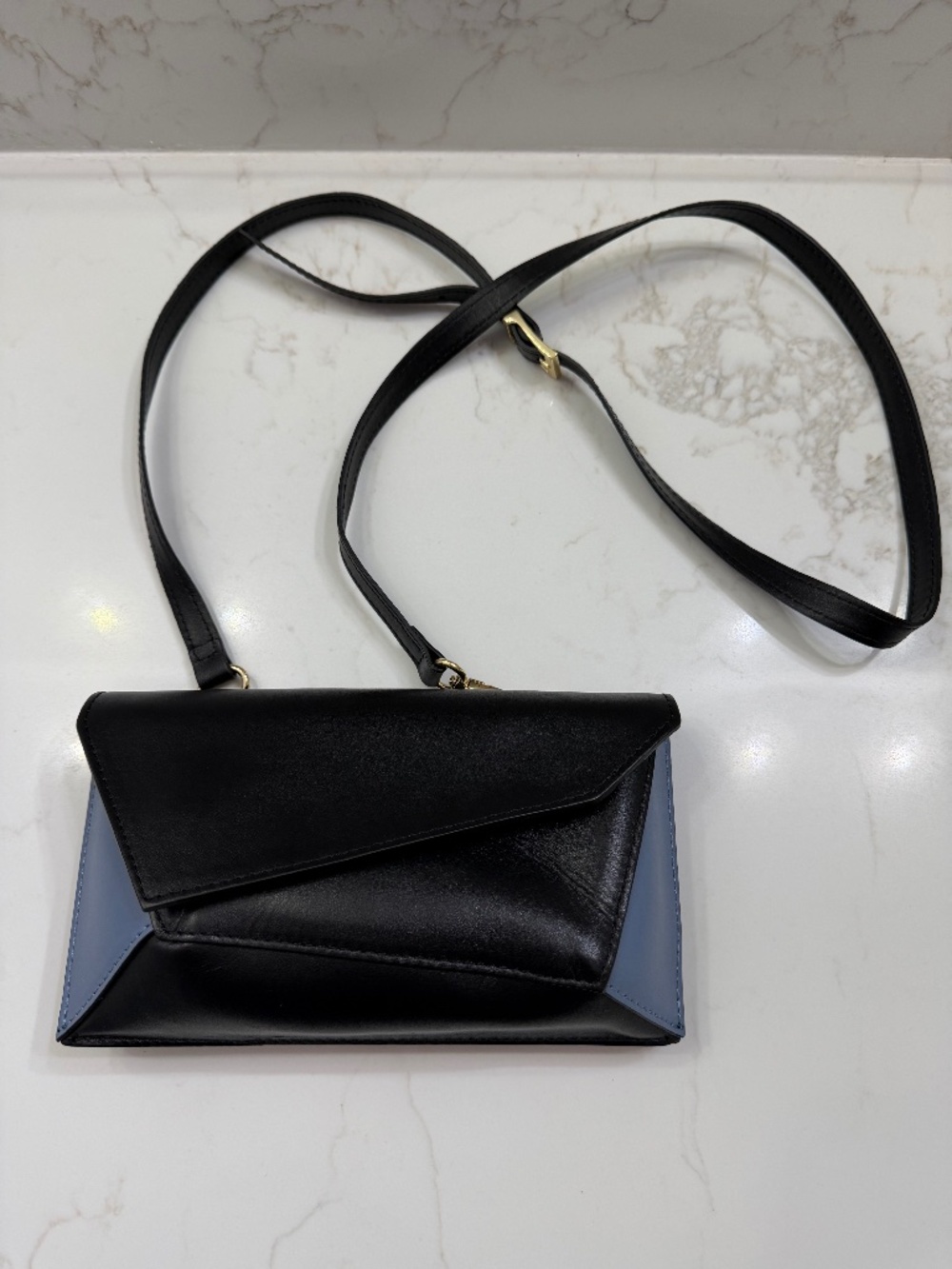 STELLA BIANCA Crossbody Genuine Leather Purse MADE IN ITALY USED Good Condition!